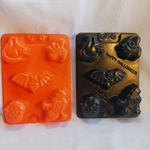 Halloween Jello Shots Jiggler Molds Trays Lot of 2